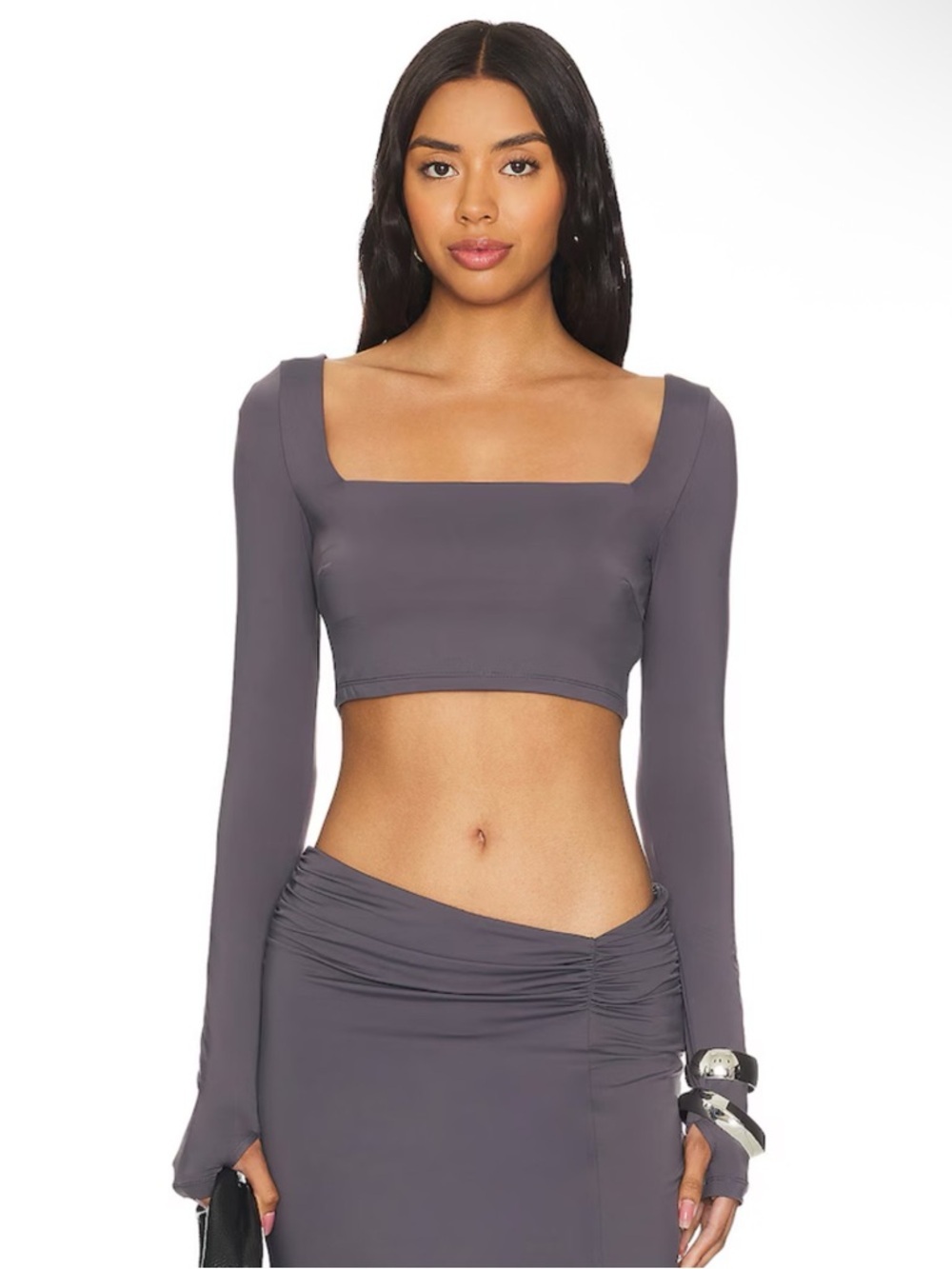 NAKEDVICE The Jade Top in Slate Size S